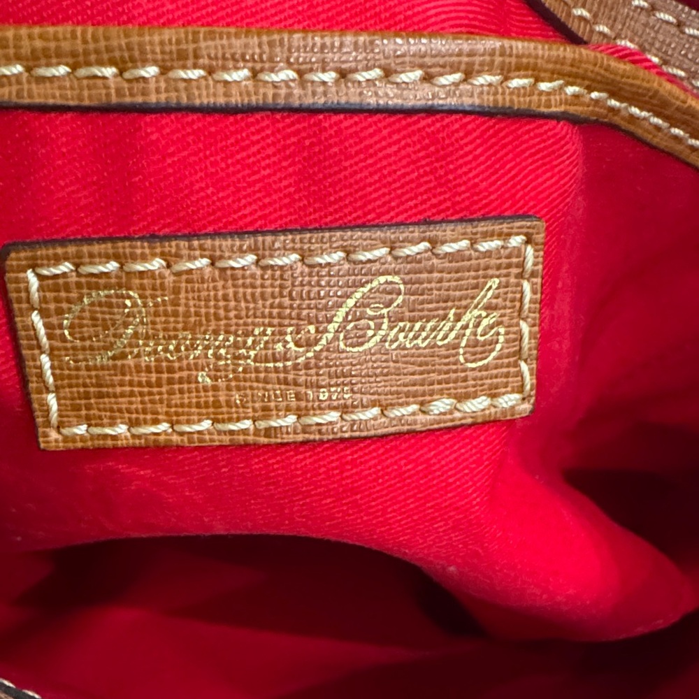 Dooney & Bourke Brown Leather Tote - Picture 6 of 7
